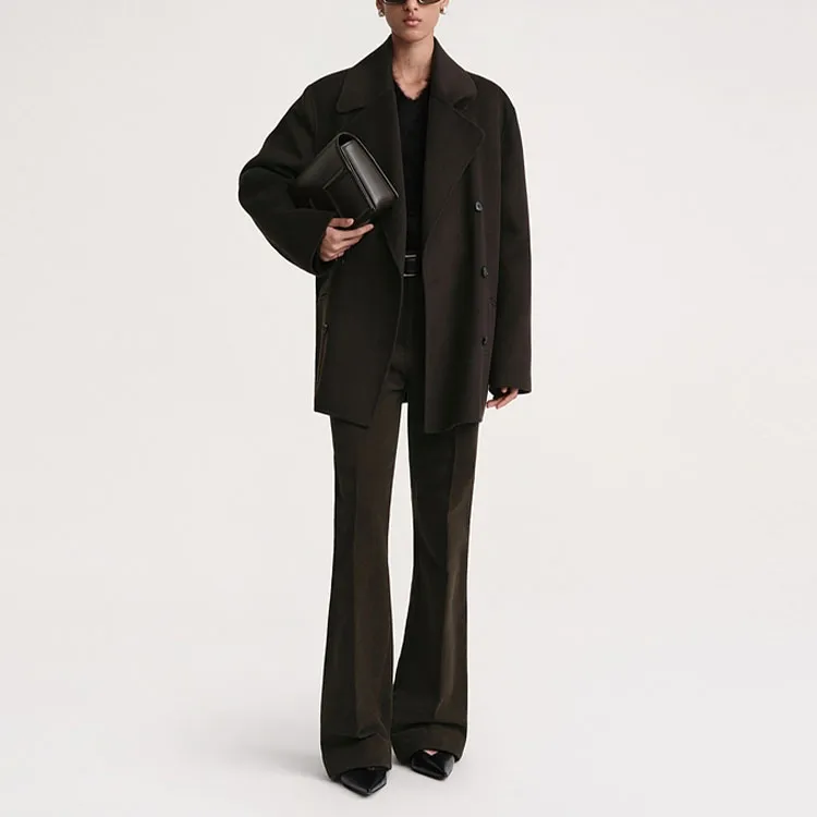TOTEME Double breasted Wool Coat-1