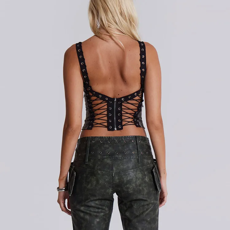 Jaded London Tank Top Women's Gray-2