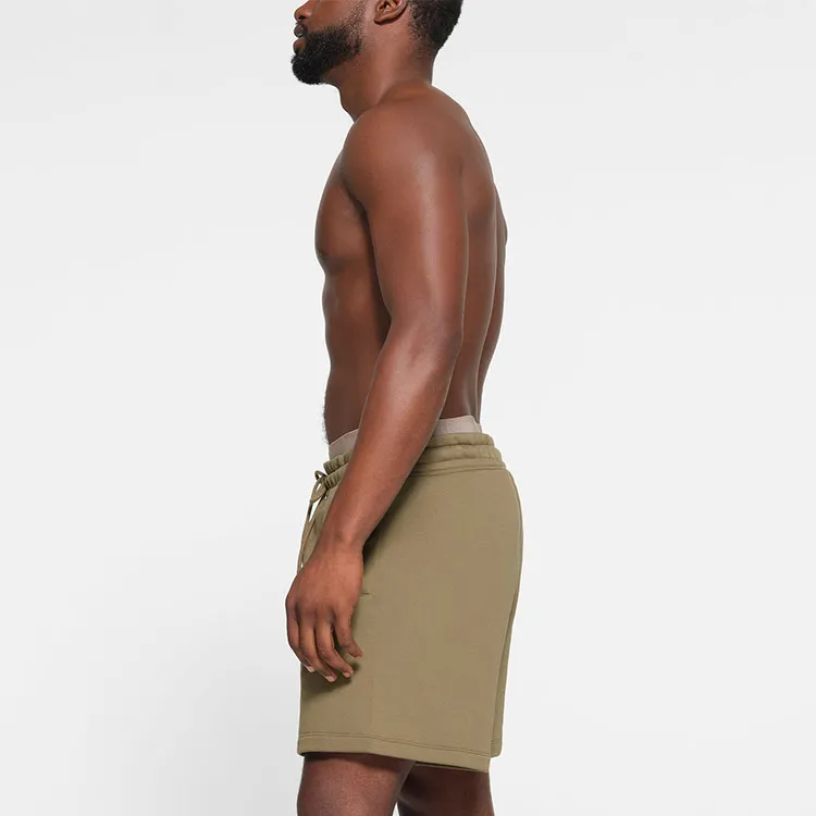 SKIMS FLEECE LOUNGE MENS SHORT Casual Shorts Men's ARMY/Army Green-2