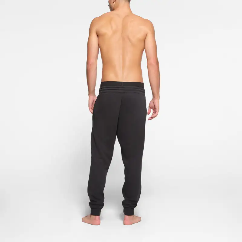SKIMS FLEECE LOUNGE MENS TAPERED JOGGER Casual Pants Men's WASHED ONYX/Waterwashing Manau-2