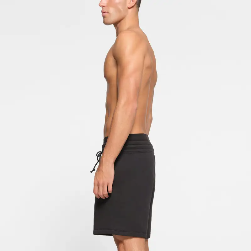SKIMS FLEECE LOUNGE MENS SHORT Casual Shorts Men's WASHED ONYX/Waterwashing Manau-2