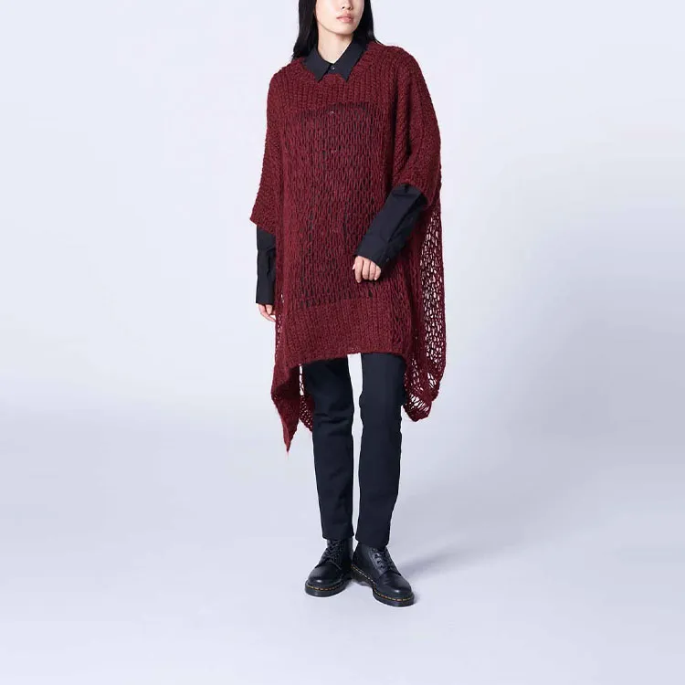 Yohji Yamamoto Ground Y FW23 Fall And Winter Collection Knitwear Women's New Year Red-2