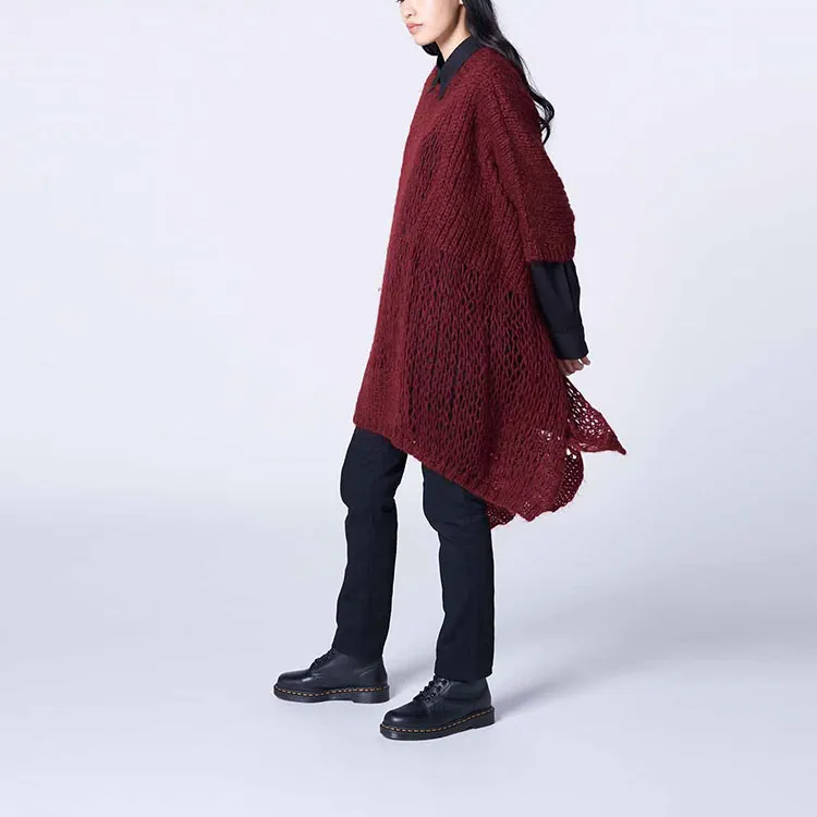 Yohji Yamamoto Ground Y FW23 Fall And Winter Collection Knitwear Women's New Year Red-4