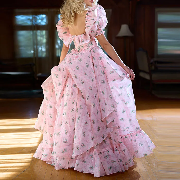 Selkie Collection FW23 Evening Dress Women's Pink-1