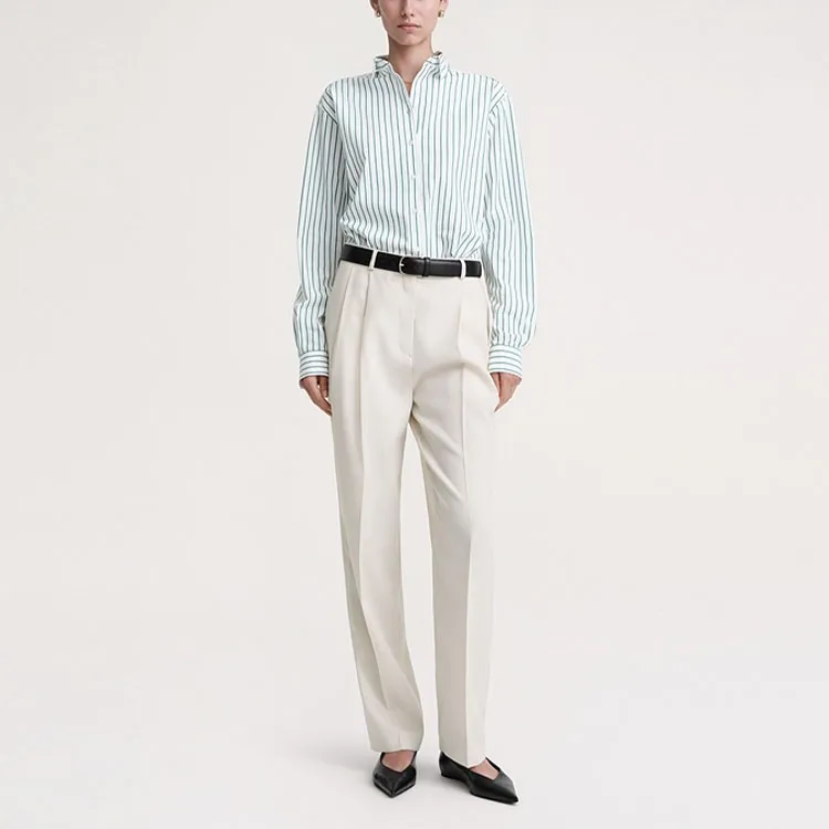 TOTEME Stripe Detailed Buttoned Shirt-1