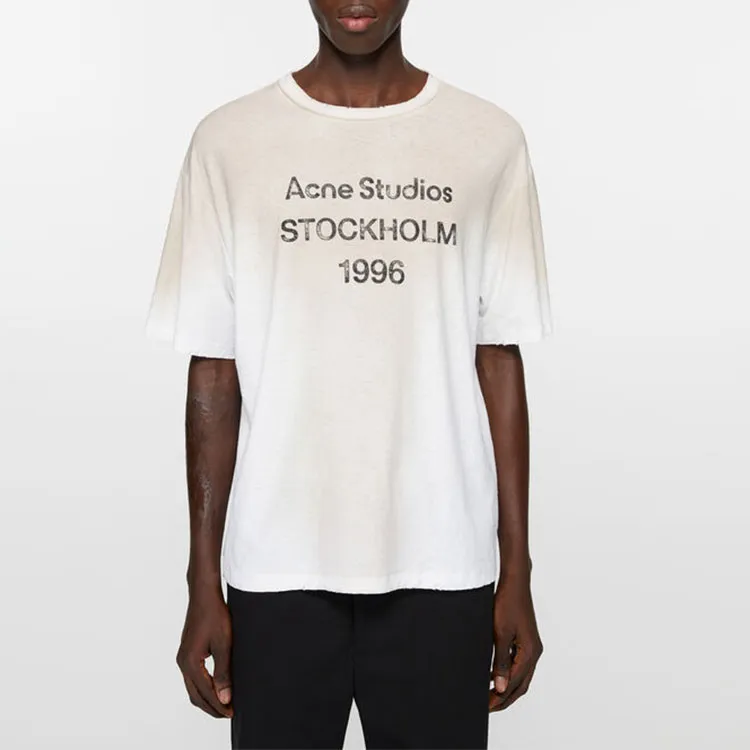 Acne Studios Logo Printed Crewneck T Shirt-1