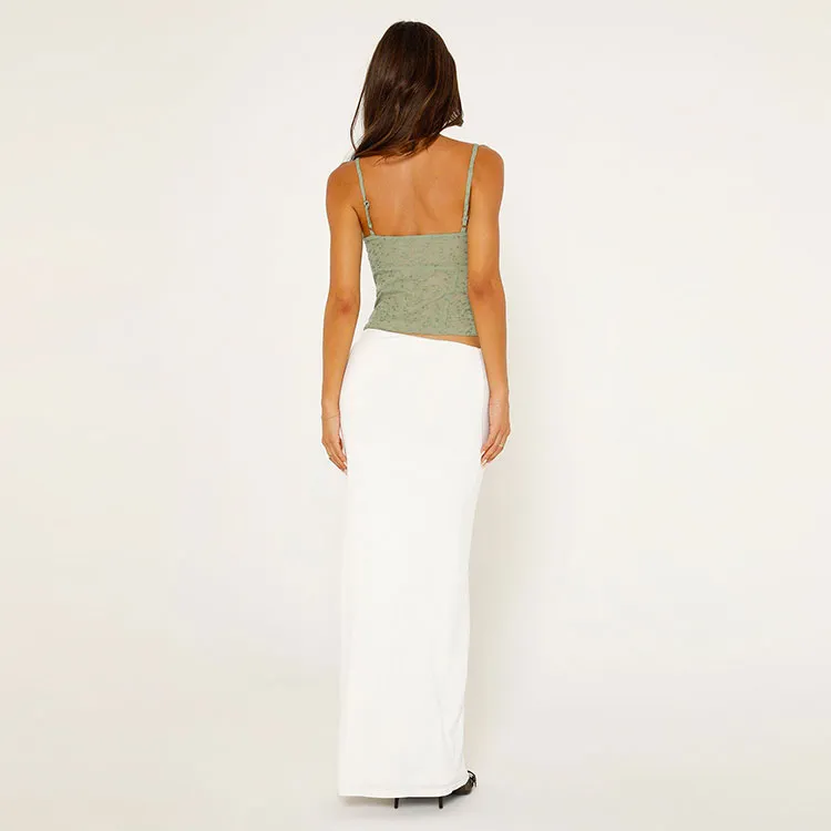 Tiger Mist ADDISON SKIRT Casual Long Skirts Women's White-3