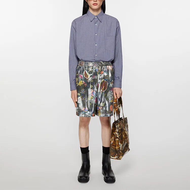 Acne Studios Printed Shorts Black Multicolor-1