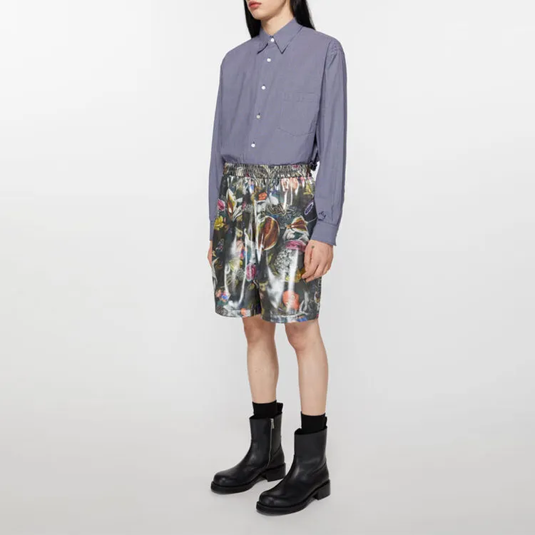 Acne Studios Printed Shorts Black Multicolor-3