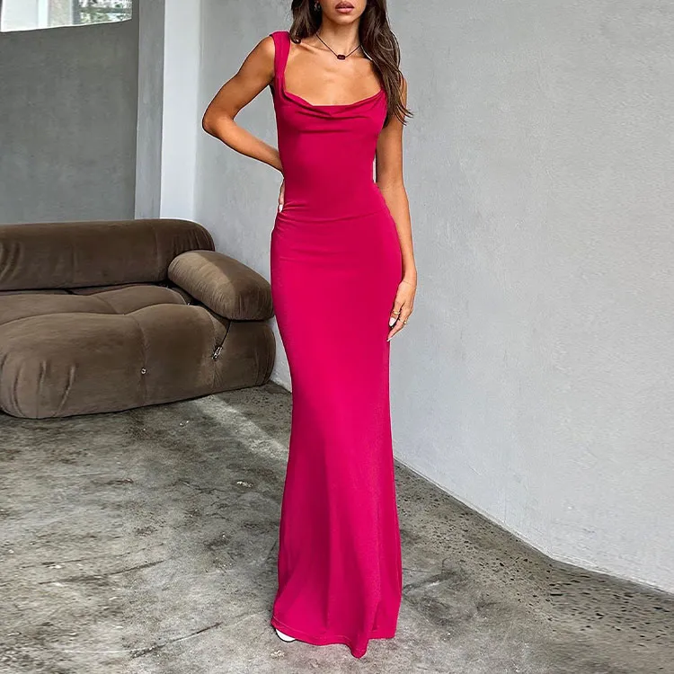 Tiger Mist ZITA DRESS Slip Dress Women's Dark Red-3