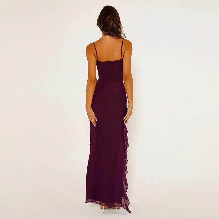 Tiger Mist CHAYA DRESS Slip Dresses Women's Dark Purple-3