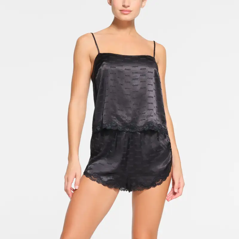 SKIMS JACQUARD LACE SHORT Casual Shorts Women's ONYX/Onyx-2