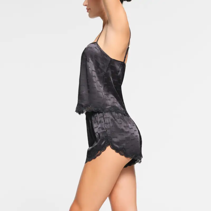 SKIMS JACQUARD LACE SHORT Casual Shorts Women's ONYX/Onyx-3