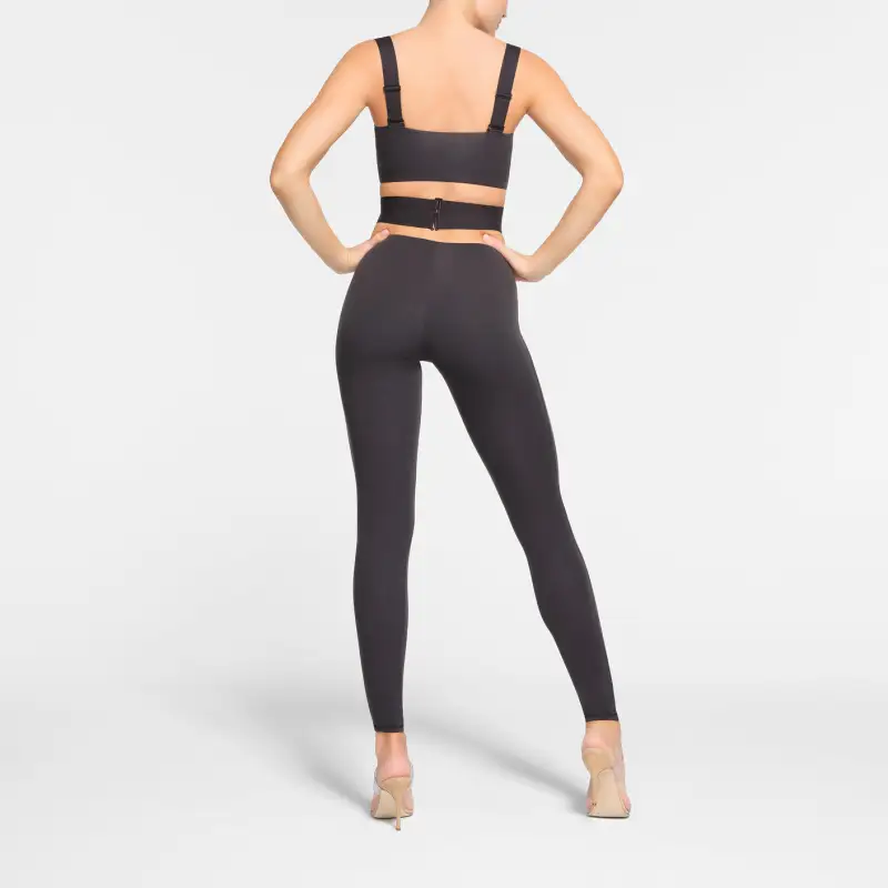 SKIMS FITS EVERYBODY WRAP SUPER CROPPED TANK Camisole Women's ONYX/Onyx-2