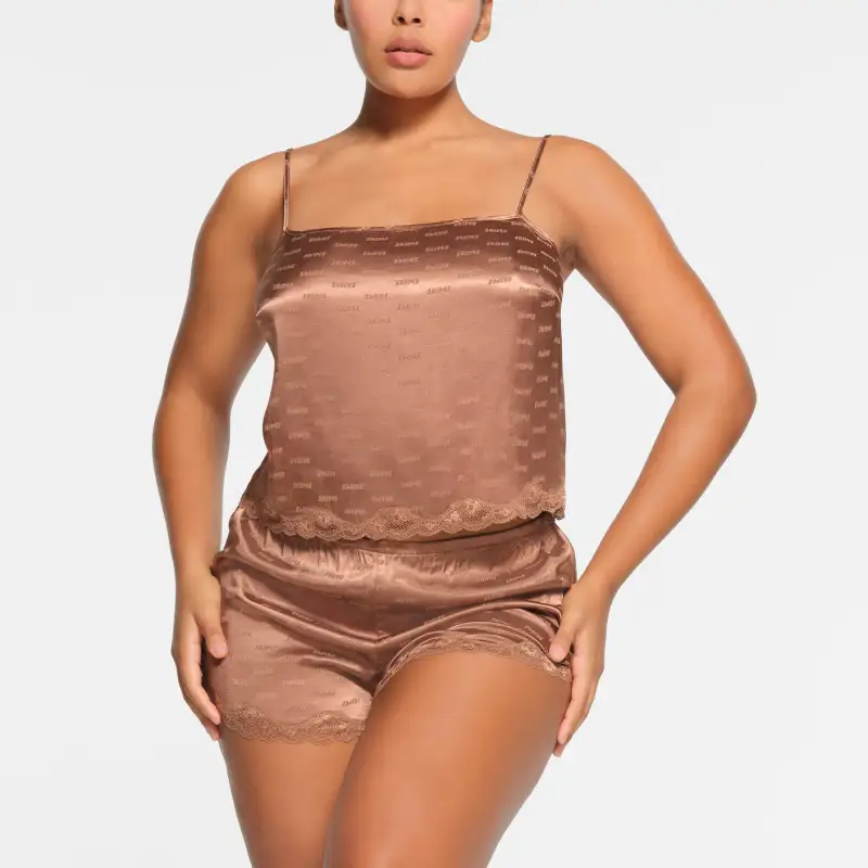 SKIMS JACQUARD LACE CAMI Tank Tops Women's JASPER/Jasper-1