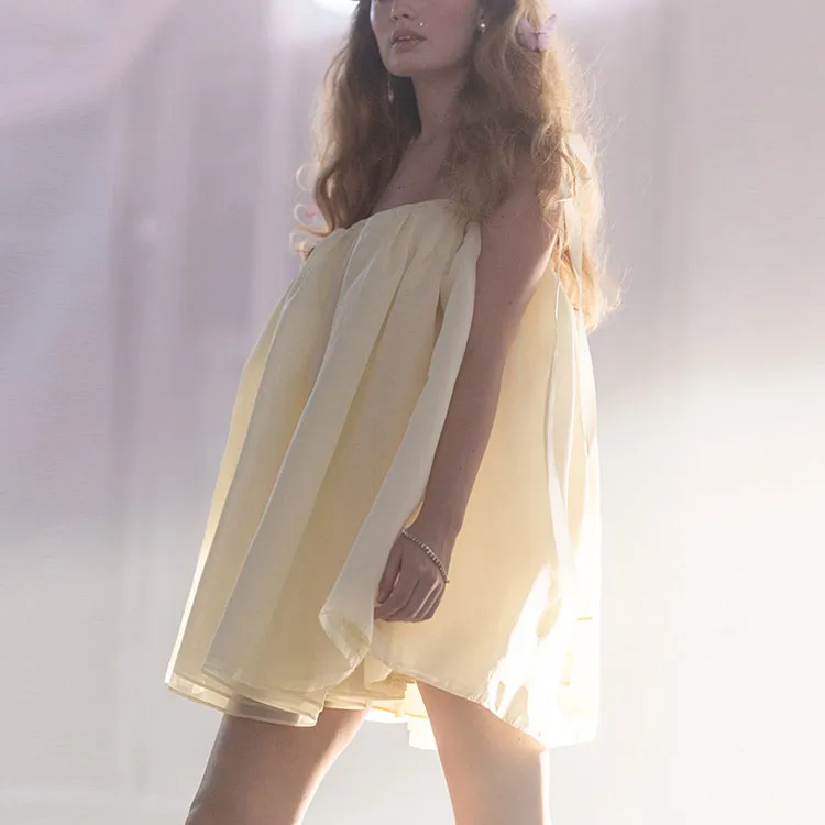 Selkie Collection SS23 Slip Dresses Women's Lemon Ice-1