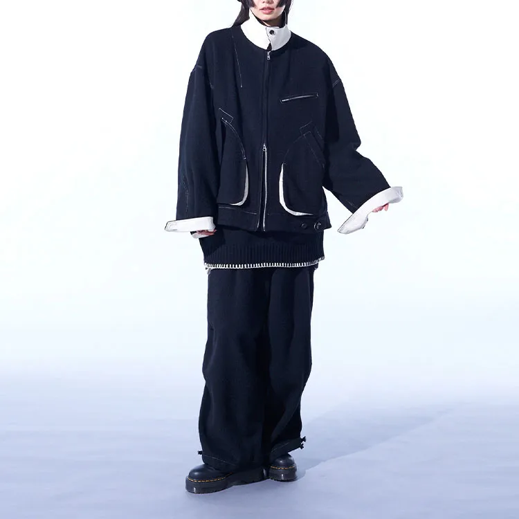 Yohji Yamamoto Cargo Pants Unisex Black-4