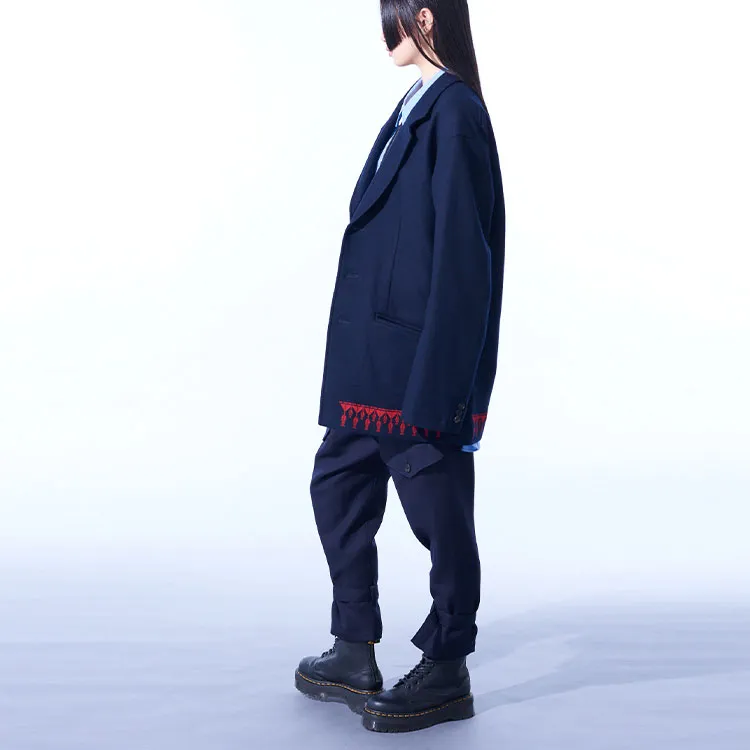 Yohji Yamamoto Business Suit Unisex Marine Blue-5