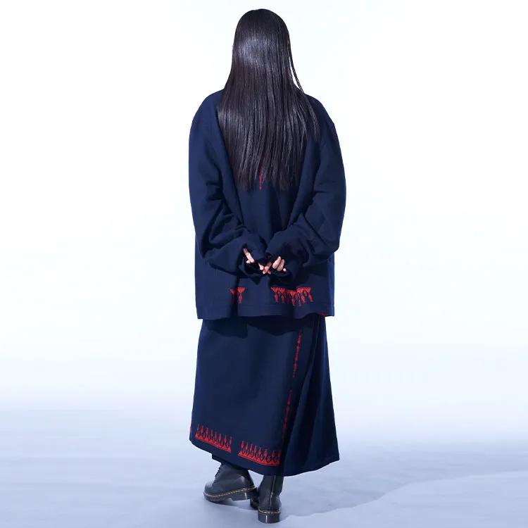 Yohji Yamamoto Casual Pants Unisex Marine Blue-4