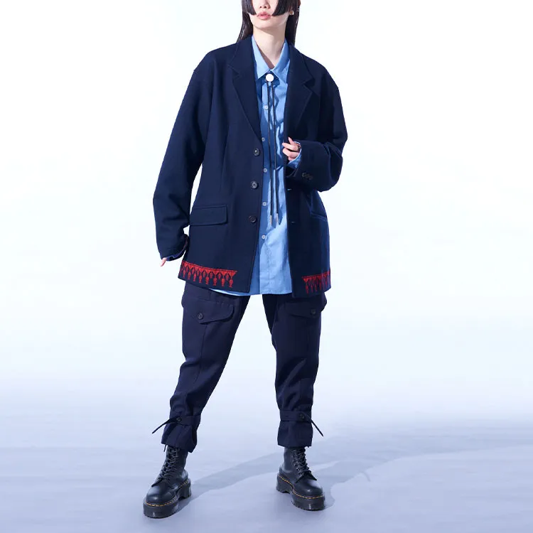 Yohji Yamamoto Business Suit Unisex Marine Blue-2