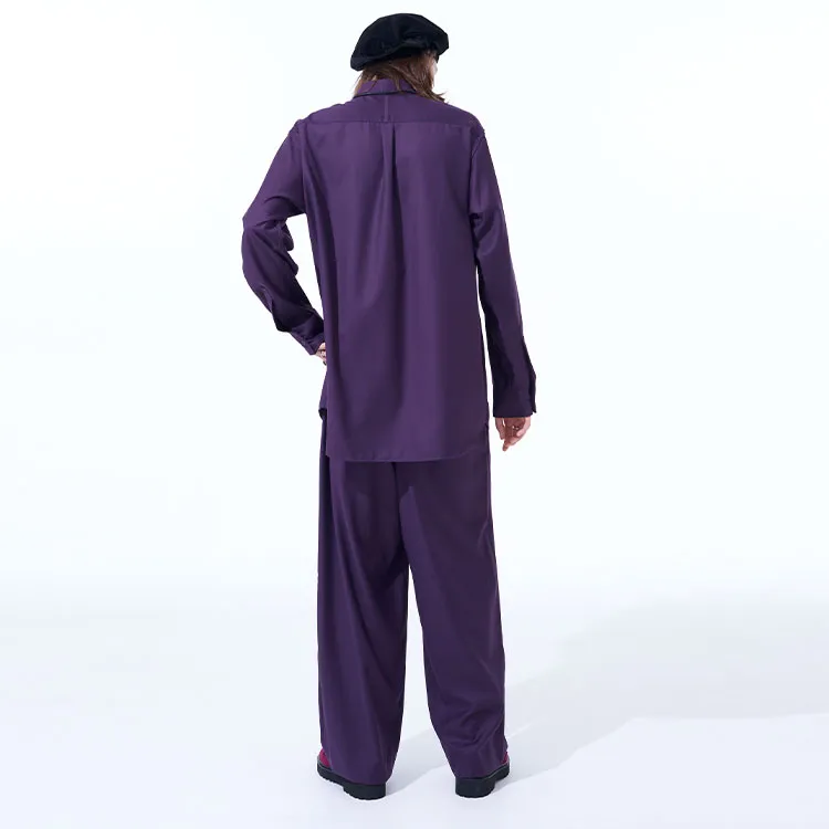 Yohji Yamamoto Casual Pants Unisex Purple-4