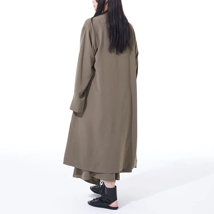 Yohji Yamamoto Coats Unisex Khaki-4