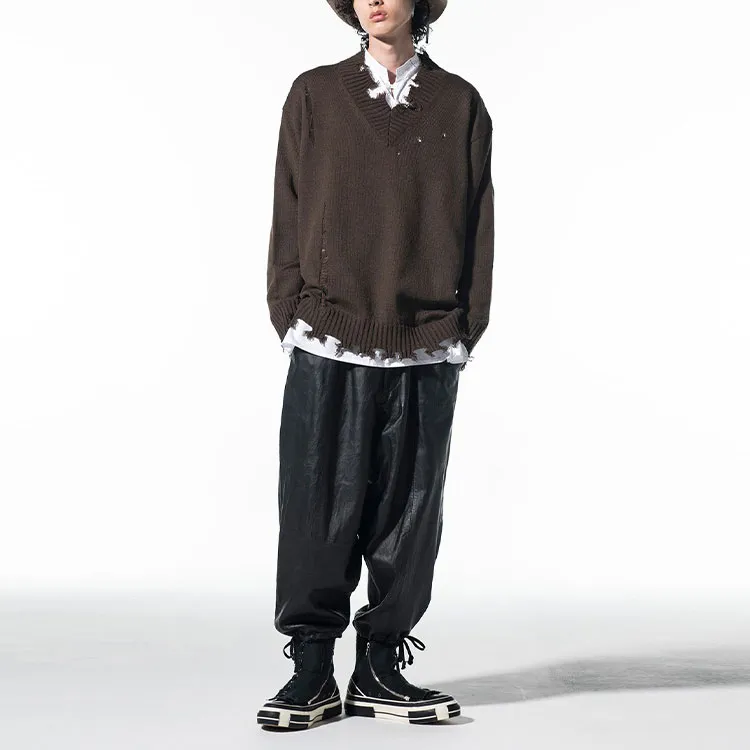 Yohji Yamamoto Sweater Unisex Khaki-3