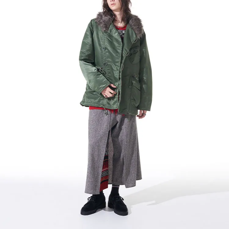 Yohji Yamamoto Coats Unisex Khaki-3