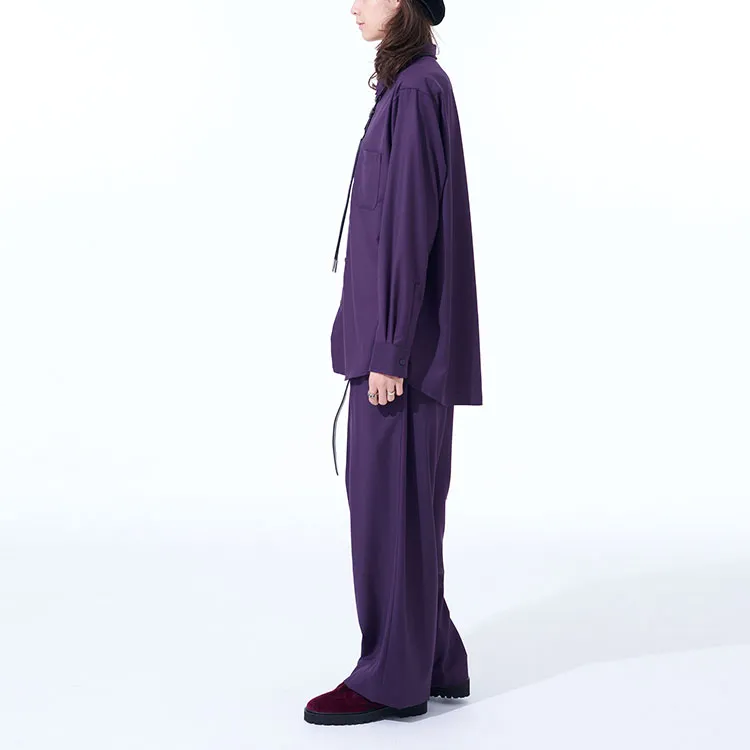 Yohji Yamamoto Casual Pants Unisex Purple-5
