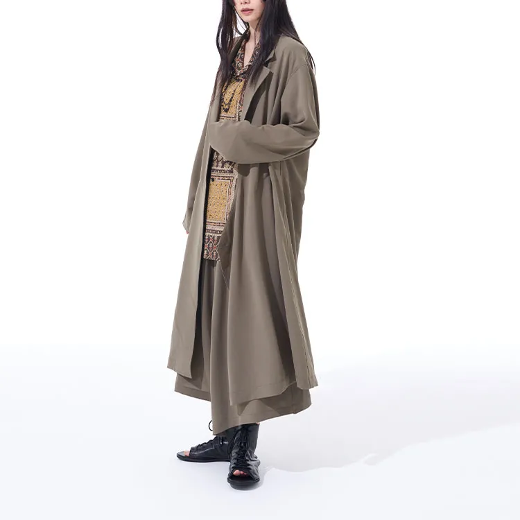 Yohji Yamamoto Coats Unisex Khaki-3