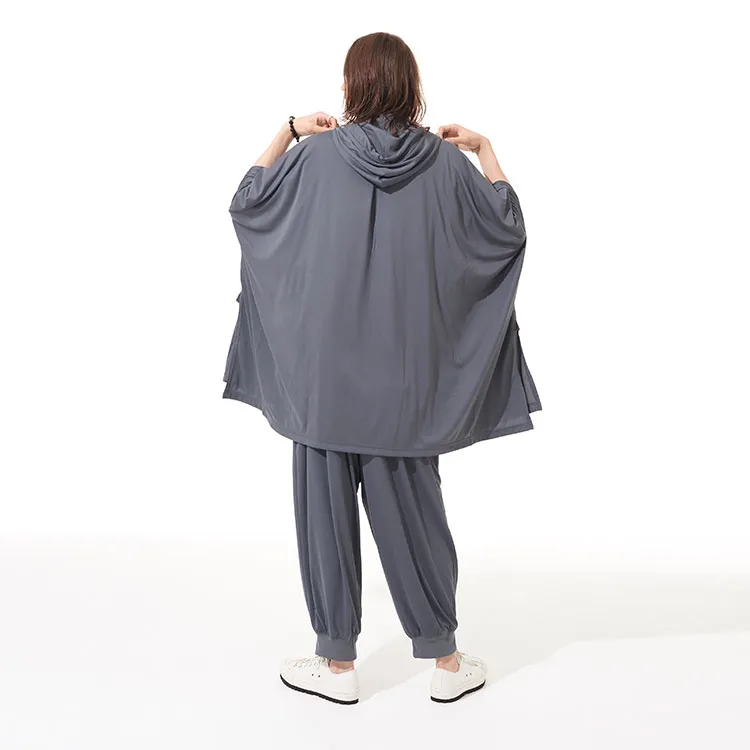 Yohji Yamamoto Cloak Unisex Gray-3