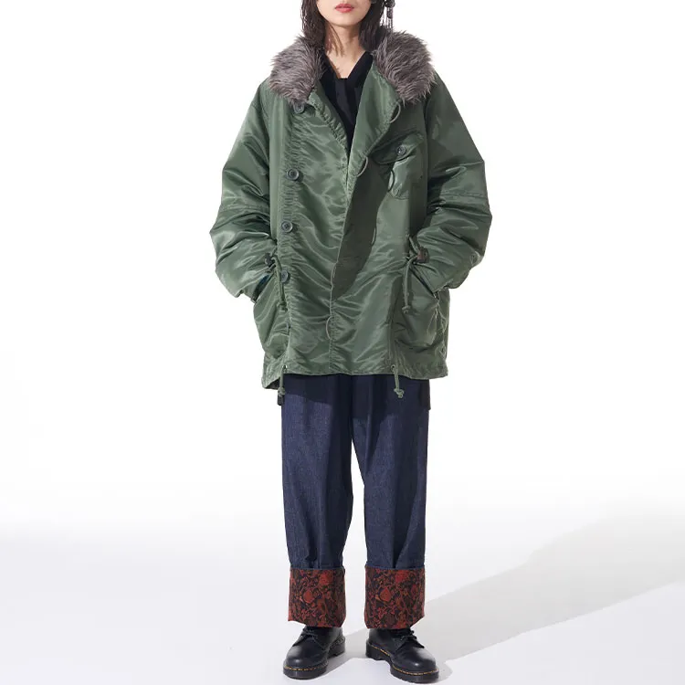 Yohji Yamamoto Coats Unisex Khaki-4