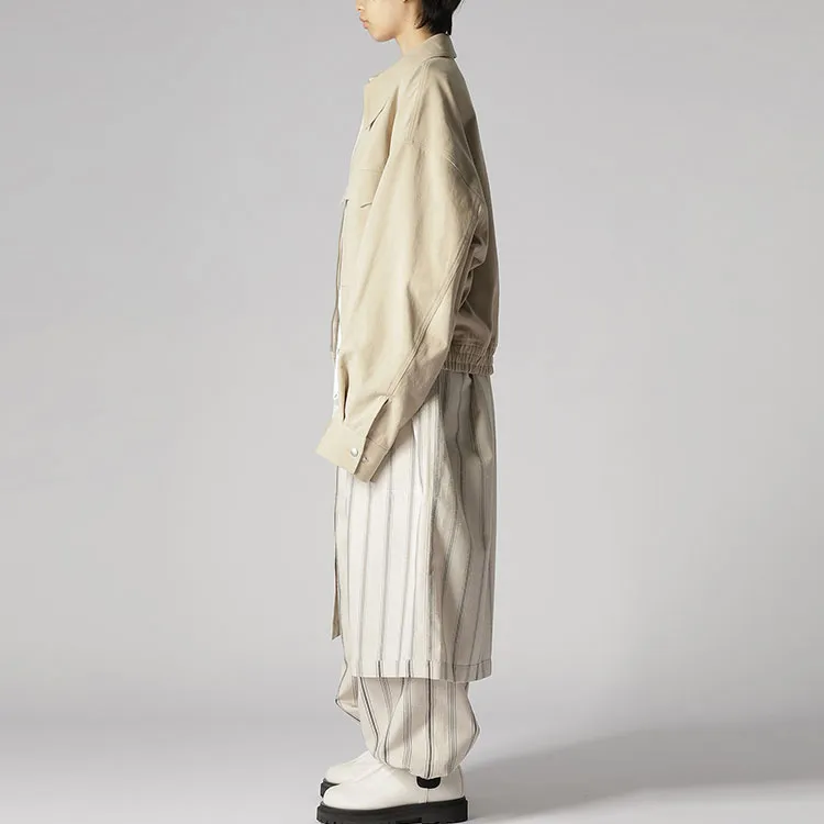 Yohji Yamamoto Coats Unisex Beige-6