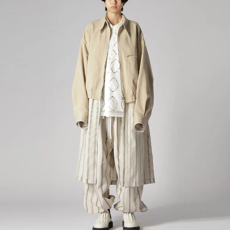 Yohji Yamamoto Coats Unisex Beige-3