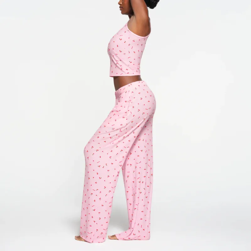 SKIMS Valentine's Day SOFT LOUNGE LOOSE PANT Casual Pants Women's Cherry Blossom Print/Cherry Blossom Color-3