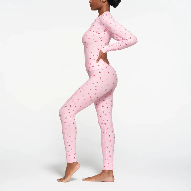 SKIMS Valentine's Day SOFT LOUNGE LEGGING Leggings Women's Cherry Blossom Print/Cherry Blossom Color-2