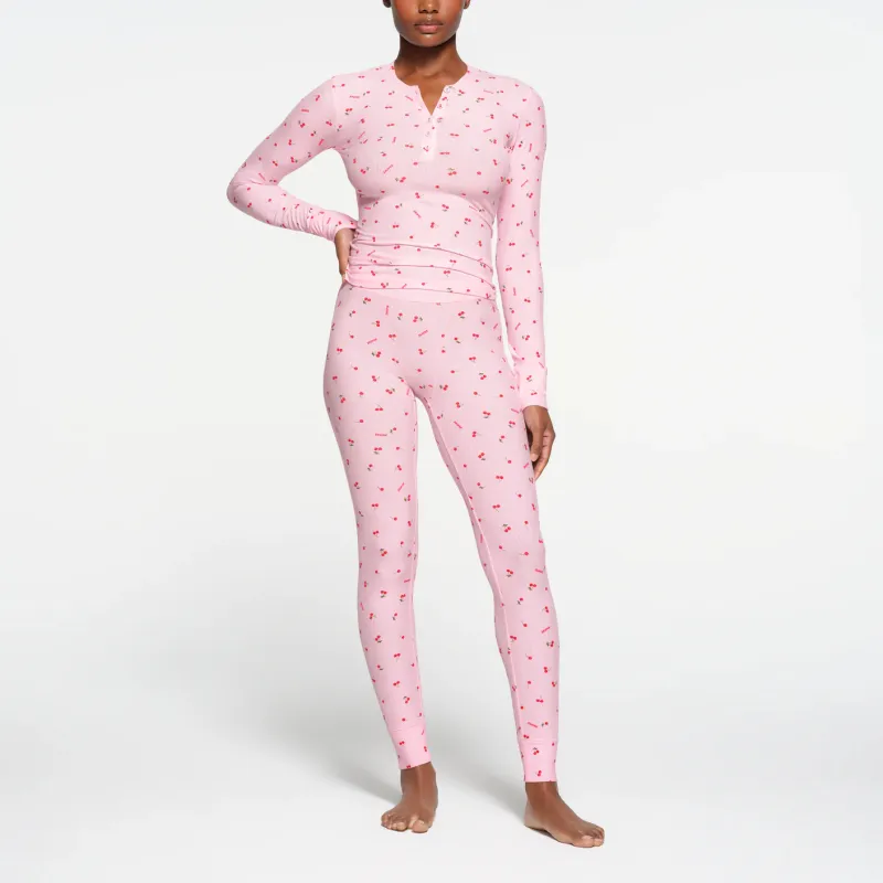SKIMS Valentine's Day SOFT LOUNGE LEGGING Leggings Women's Cherry Blossom Print/Cherry Blossom Color-1