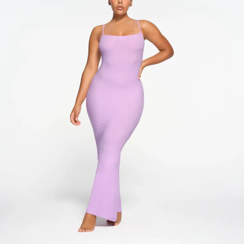 SKIMS Valentine's Day Collection SOFT LOUNGE LONG SLIP DRESS Slip Dress Women's SUGAR PLUM/Sugar Plum-1