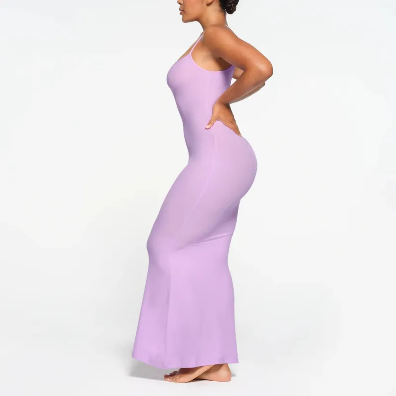 SKIMS Valentine's Day Collection SOFT LOUNGE LONG SLIP DRESS Slip Dress Women's SUGAR PLUM/Sugar Plum-3