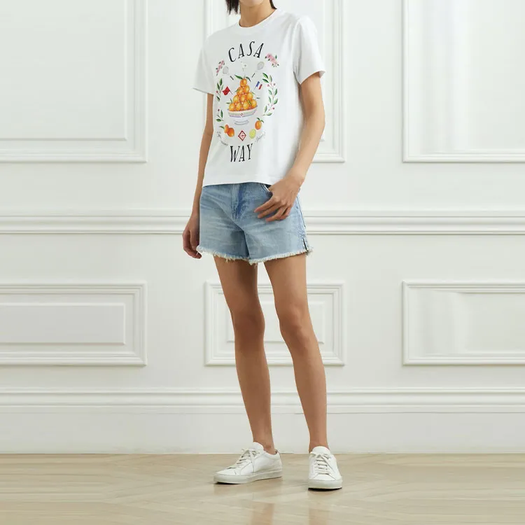 FRAME Distressed Denim Shorts-3