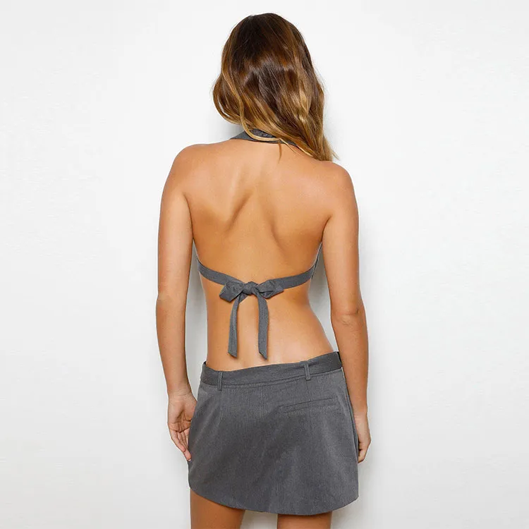 Tiger Mist NADINE VEST Tank Tops Women's Gray-2