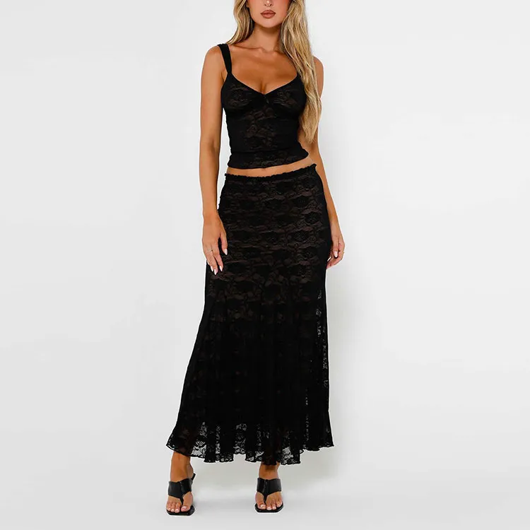 Tiger Mist ISADORA SKIRT Casual Long Skirts Women's Black-2