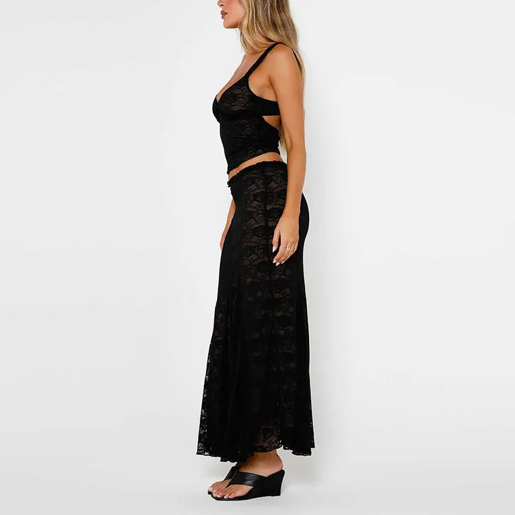 Tiger Mist ISADORA SKIRT Casual Long Skirts Women's Black-4