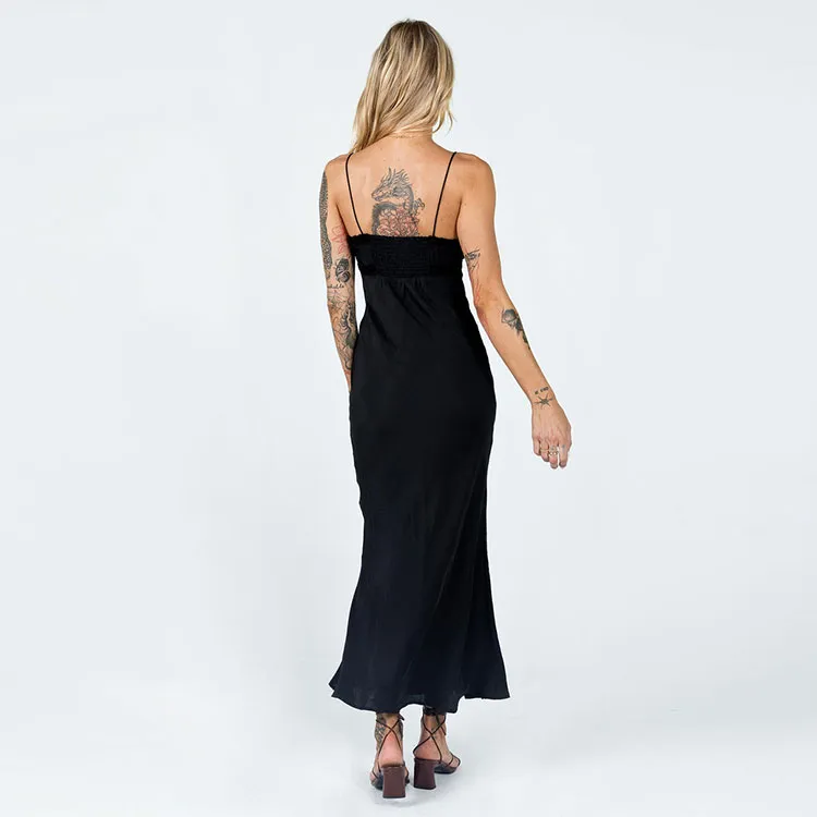 PRINCESS POLLY EMILY MAXI DRESS Slip Dresses Women's Black-2