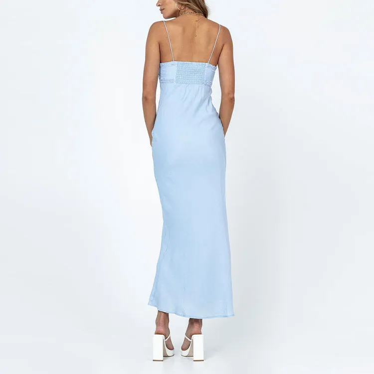 PRINCESS POLLY EMILY MAXI DRESS Slip Dresses Women's Blue-2