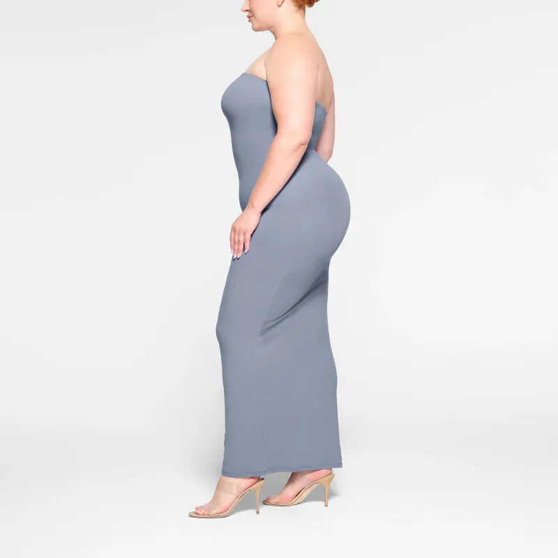 SKIMS FITS EVERYBODY TUBE DRESS Sleeveless Dress Women's Slate/Stone Plate Color-2