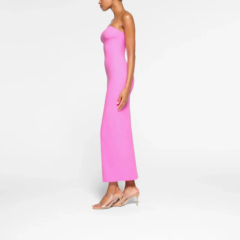 SKIMS FITS EVERYBODY TUBE DRESS Sleeveless Dress Women's NEON ORCHID/Neon Orchid-3