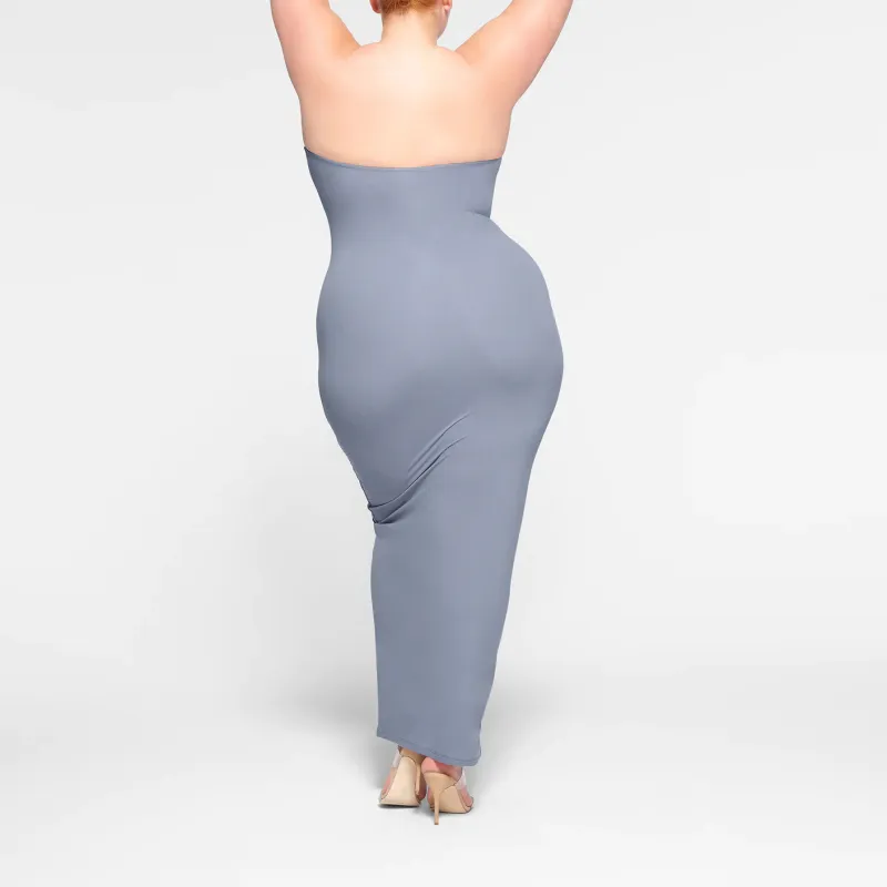 SKIMS FITS EVERYBODY TUBE DRESS Sleeveless Dress Women's Slate/Stone Plate Color-3