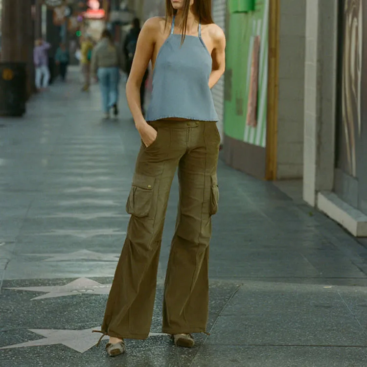 With Jean SS24 Casual Pants Women's Olive-3
