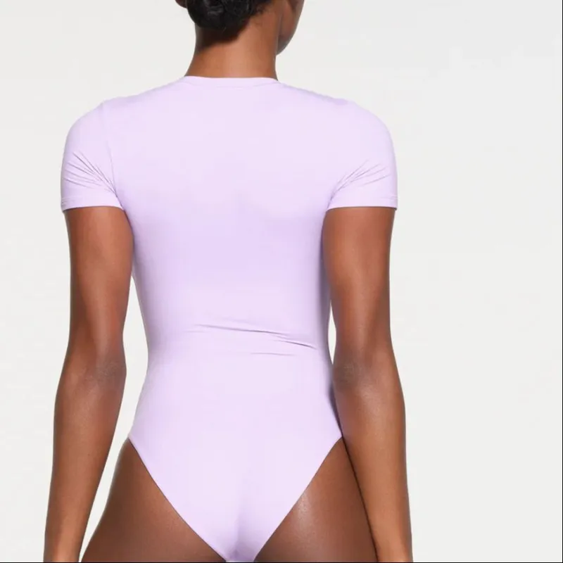 SKIMS FITS EVERYBODY T SHIRT BODYSUIT Jumpsuit Women's LILY/Lily-3